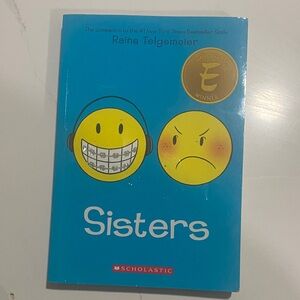 Scholastic Blue 'Sisters' Graphic Novel by Raina Telgemeier